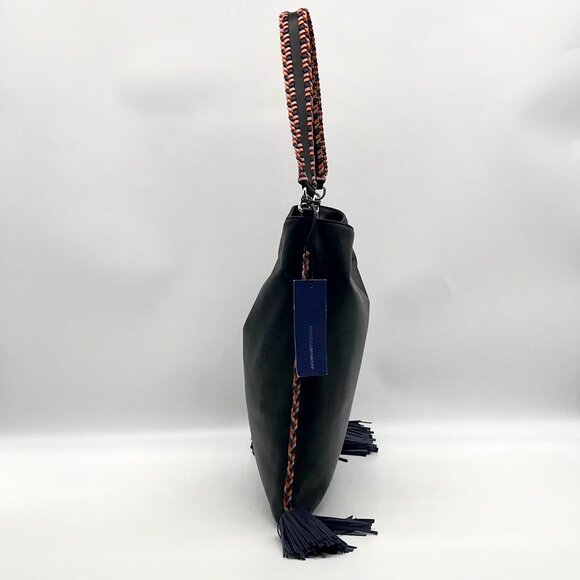 Rebecca Minkoff Black Leather Chase Convertible Hobo Bag - Picture 4 of 11